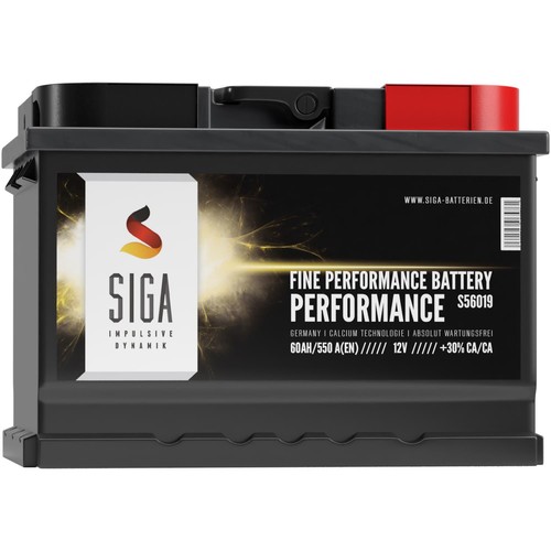 Siga autobatterie 60ah 12v - 60ah,