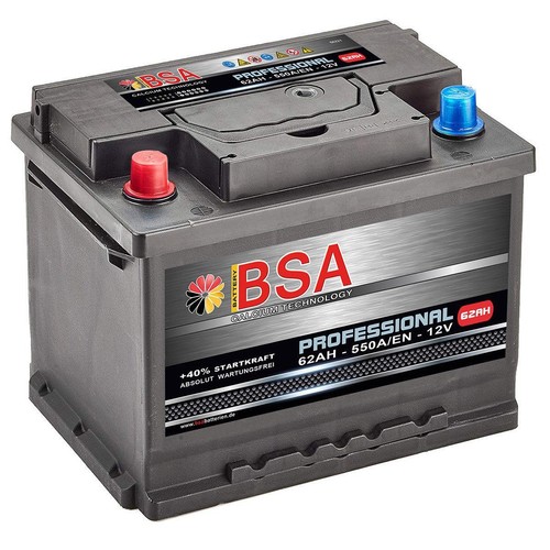 Bsa autobatterie 62ah 550a - 62ah, 550a/en