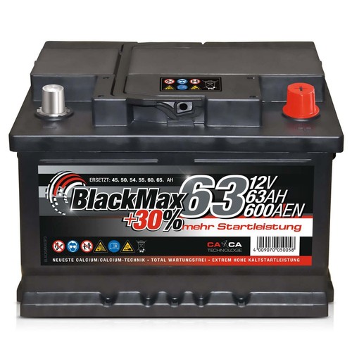 Autobatterie 12v 63ah - 63ah, blackmax