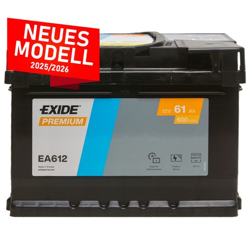 Autobatterie 61ah 12v - 12v, 600a/en