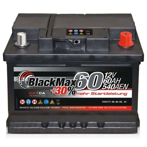 Autobatterie 12v 60ah blackmax - 12v,