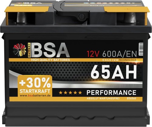 Bsa autobatterie 65ah 12v - autobatterie,