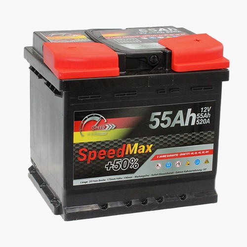 Autobatterie 55ah 12v - 12v, +50%